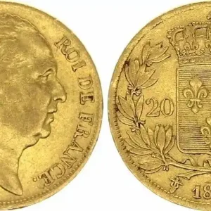 France 20 Francs Louis XVIII - 1819 W Lille Nouveauté