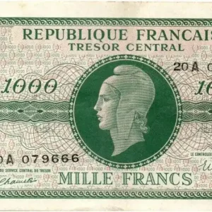 Livraison Gratuite Billet France 1000 Francs Marianne - 1945 Lettre A - Série 20 A