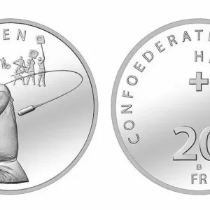 Suisse 20 Francs, Hornuss - 2015 Argent Retour Gratuit