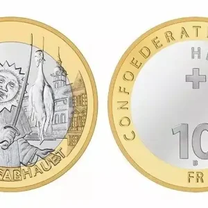 Offre Limitée Suisse 10 Francs, Gansabhauet - 2014