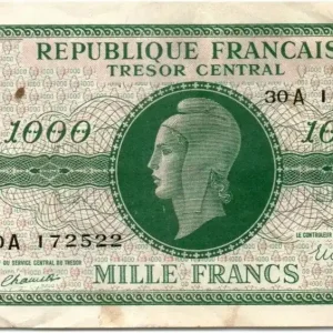 Gros Lot Billet France 1000 Francs Marianne - 1945 Lettre A - Série 30 A