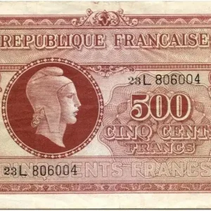 Must-Have Billet France 500 Francs Marianne - 1945 Lettre L - Série 23 L