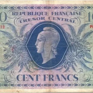Quantité Limitée Billet France 100 Francs Marianne - 02-10-1943 Série PG 363772