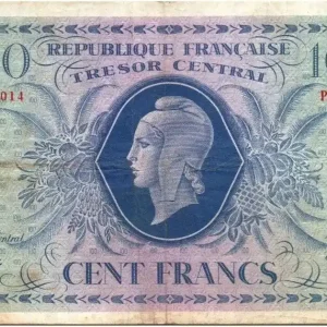 Billet France 100 Francs Marianne - 02-10-1943 Série PG 002014 Expédition Rapide