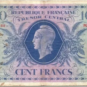 Billet France 100 Francs Marianne - 02-10-1943 Série PG 933760 Offre Du Jour