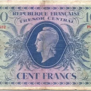 Billet France 100 Francs Marianne - 02-10-1943 Série PN 636262 En Vogue