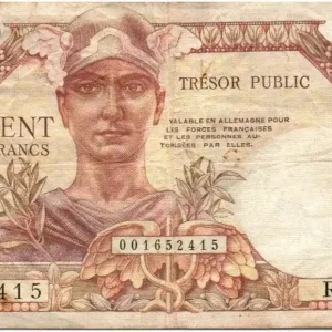 Billet France 100 Francs Mercure, Trésor Public - 1955 - Série R.1 Livraison Mondiale