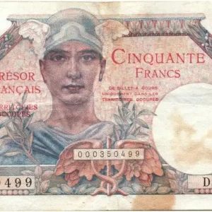Prix Promo Billet France 50 Francs Mercure, Trésor Français - 1947 - Série D.1 50499