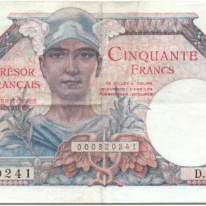 Billet France 50 Francs Mercure, Trésor Français - 1947 - Série D.1 20241 Commande En Gros