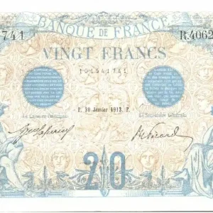 Billet France 20 Francs Bleu - 30-01-1913 Série R.4062 Meilleur Choix