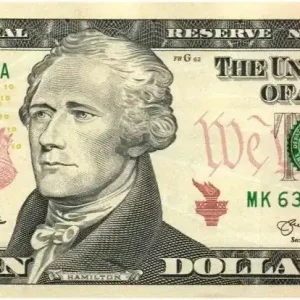 Billet USA 10 Dollars Hamilton - Batiment du Trésor 2013 K11 Dallas Prix Cassé