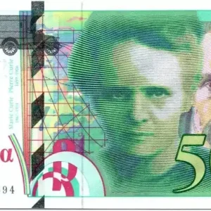 Billet France 500 Francs Pierre et Marie Curie - 1994 Série D.28 Prix Réduit