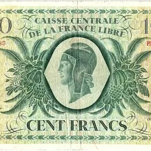 Prix Choc Billet St-P. et Miquelon 100 Francs Marianne - 1941