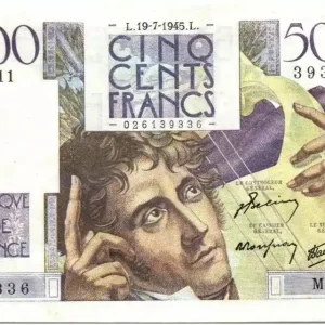 Billet France 500 Francs Chateaubriand - 19-07-1945 Série M.11 Livraison Express