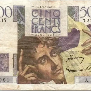 Bon Marché Billet France 500 Francs Chateaubriand - 04-09-1952 Série A.117