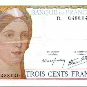 Billet France 300 Francs Cérès et Mercure - 06-10-1938 - D.0488040 Expédition Rapide