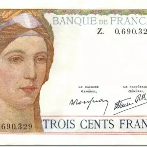 Billet France 300 Francs Cérès et Mercure - 09-02-1939 - Z.0690329 Paiement Sécurisé