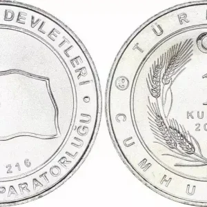 Produit De Marque Turquie 1 Kurush Drapeau - Empire Hun Ouest 48-216 - 2015