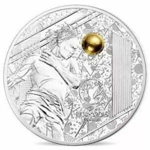 Authentique France - Monnaie de Paris 10 Euro UEFA - Euro de football - 2016 BE argent colorisée