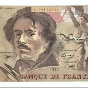 Billet France 100 Francs Delacroix - 1993 Série K.245 - SPL Authentique