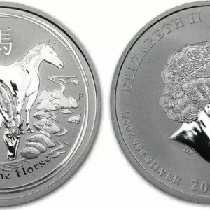 Satisfait Ou Remboursé Australie 50 Cents Elisabeth II - Chevaux 1/2 Once Argent 2014