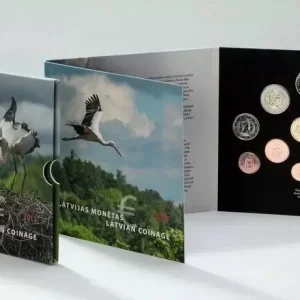 Lettonie BU.2015 Coffret BU 9 pièces - 2015 Cigogne Original