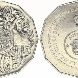 Satisfait Ou Remboursé Australie 50 Cents Elisabeth II - Kangourou Autruche 2016