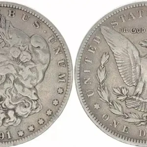 Premium USA 1 Dollar Morgan - Aigle 1891 O Nouvelle-Orléans