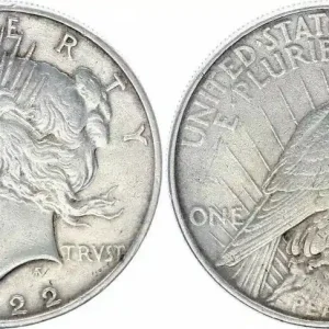 USA 1 Dollar Peace - 1922 sans atelier Seulement Aujourd’hui