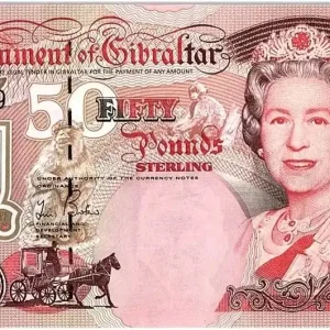 Billet Gibraltar 50 Pounds Elisabeth II - Wiston Churchill - 2006 Offre Exclusive