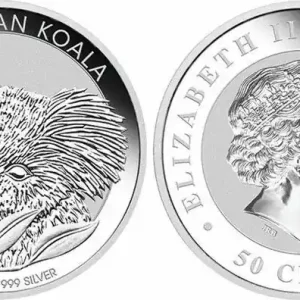 Australie 50 Cents Elisabeth II - Koala 1/2 Once Argent 2014 Meilleur Choix