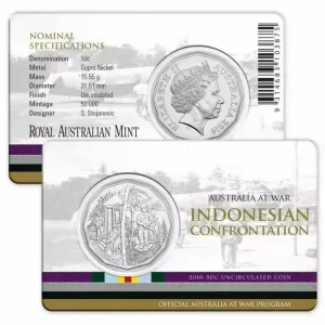 Australie 50 Cents Australie en Guerre - Indonésie 2016 Prix Promo