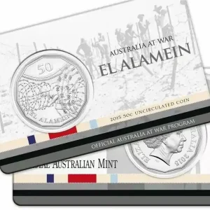 Offre Spéciale Australie 50 Cents Australie en Guerre - El Alamein 1942 - 2015