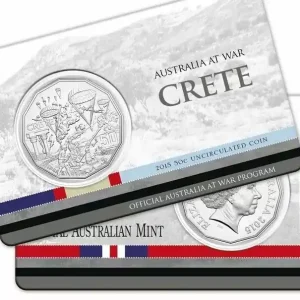 Offre Limitée Australie 50 Cents Australie en Guerre - Crète - 2015
