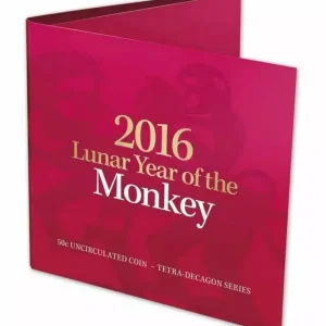 Australie 50 Cents Elisabeth II - Année du Singe 2016 Produit De Marque