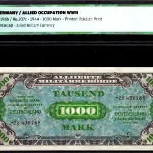 Nouvelle Collection Billet Allemagne 1000 Mark Impr. américaine - 1944 - ICG UNC66