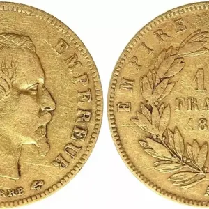 Livraison Express France 10 Francs Napoléon III - Tête nue 1858 A Or