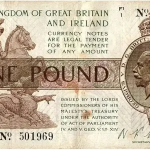 Premium Billet Royaume-Uni 1 Pound Roi George V et St George - 1922