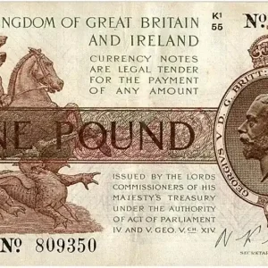 Billet Royaume-Uni 1 Pound Roi George V et St George - 1922 Offre Du Jour