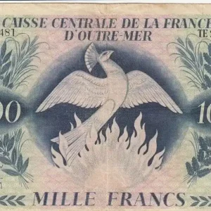 Édition Limitée Billet AEF 1000 Francs Phénix - 1944 Série TE 200481