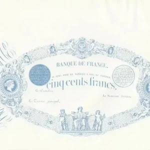 Billet France 500 Francs Indices noirs - Epreuve bleue type 1863 Offre Spéciale