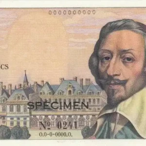 Billet France 10 NF Richelieu - Specimen - 1959 SPL Remise