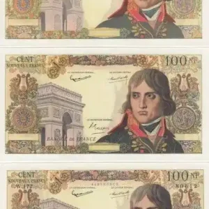 Billet France 100 NF Bonaparte - Dossier Faux Bojarski 5 Billets - 1959 Dernière Chance