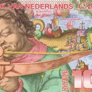 Billet Animaux 1000 Gulden, Chasseur - Baleine - Danseurs 2016 Promotion