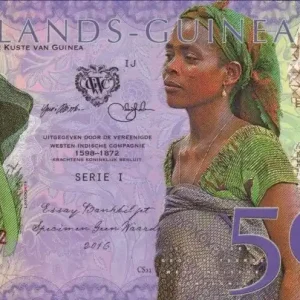 Authentique Billet Animaux 500 Gulden, Femme - Eléphant 2016