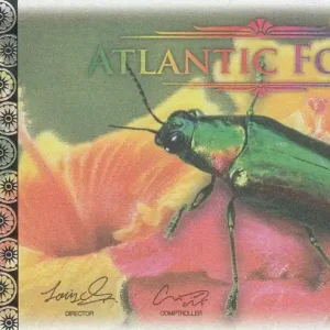 Billet Territoires Equatoriaux 2000 Aves Dollars, Atlantic Forest - Scarabée bijou - 2016 Commander Vite