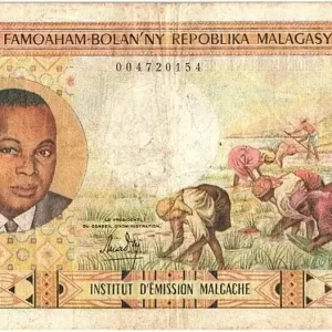 Nouvel Arrivage Billet Madagascar 5000 Francs Pdt P. Tsiranana - 1966