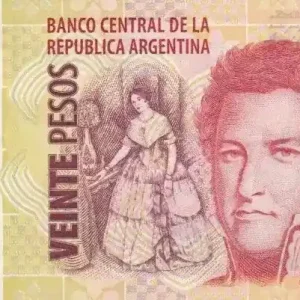 Billet Argentine 20 Pesos M. de Rosas - Bataille de Obligado - Série D 2014 Commande En Gros