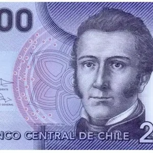 Billet Chili 2000 Pesos Manuel Rodriguez - Réserve de Nalcas - 2013 (2016) Série FD Polymer Haute Qualité