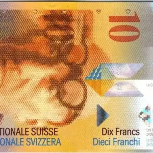 Produit De Marque Billet Suisse 10 Francs Le Corbusier - 2013 format vertical
